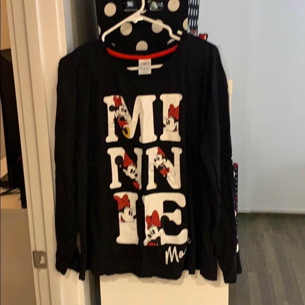 Minnie Mouse long sleeve tee.